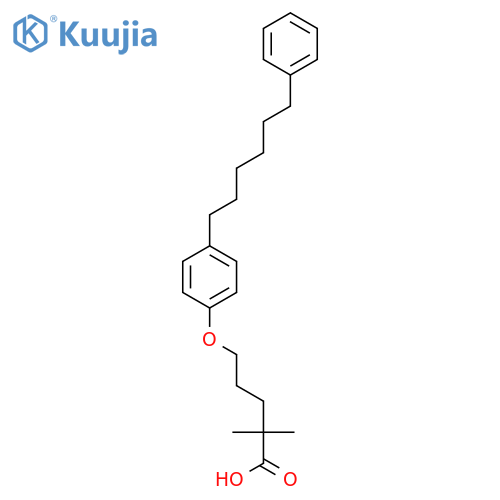 PENTANOIC ACID, 2,2-DIMETHYL-5-[4-(6-PHENYLHEXYL)PHENOXY]- structure