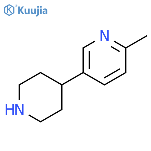 2-methyl-5-(piperidin-4-yl)pyridine structure