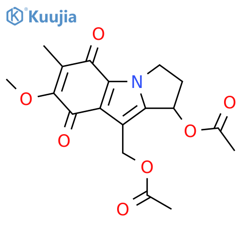 1H-Pyrrolo[1,2-a]indole-5,8-dione,1-(acetyloxy)-9-[(acetyloxy)methyl]-2,3-dihydro-7-methoxy-6-methyl- structure