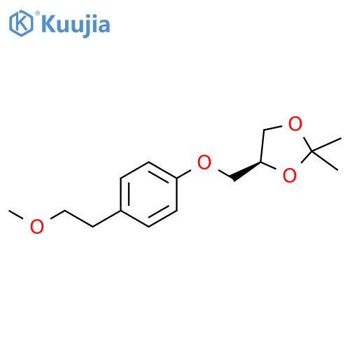 1,3-Dioxolane, 4-[[4-(2-methoxyethyl)phenoxy]methyl]-2,2-dimethyl-, (S)- (9CI) structure