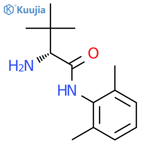 Butanamide, 2-amino-N-(2,6-dimethylphenyl)-3,3-dimethyl-, (R)- structure
