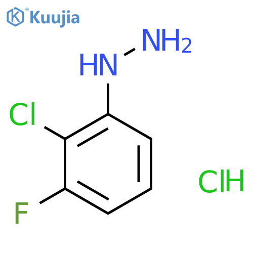 (2-chloro-3-fluoro-phenyl)hydrazine;hydrochloride structure