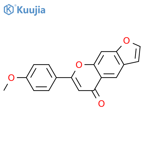 5H-Furo[3,2-g][1]benzopyran-5-one,7-(4-methoxyphenyl)- structure