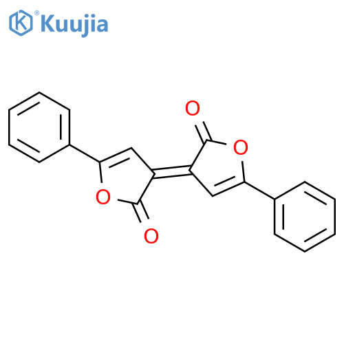 3-(2-oxo-5-phenylfuran-3-ylidene)-5-phenylfuran-2-one structure