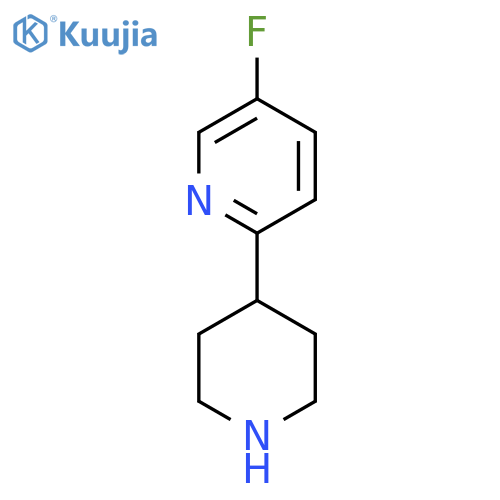 5-Fluoro-2-(piperidin-4-YL)pyridine structure