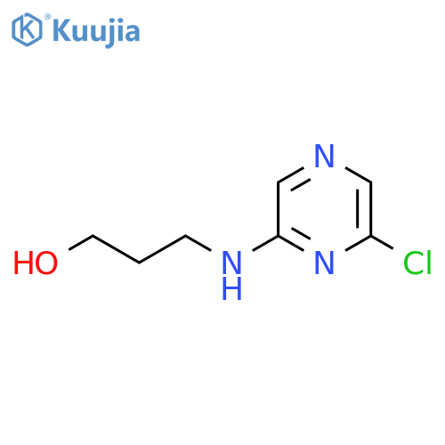 3-[(6-Chloro-2-pyrazinyl)amino]-1-propanol structure