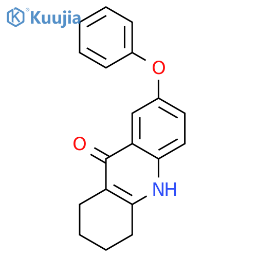 7-Phenoxy-1,2,3,4,9,10-hexahydroacridin-9-one structure