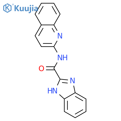 1H-Benzimidazole-2-carboxamide, N-2-quinolinyl- structure