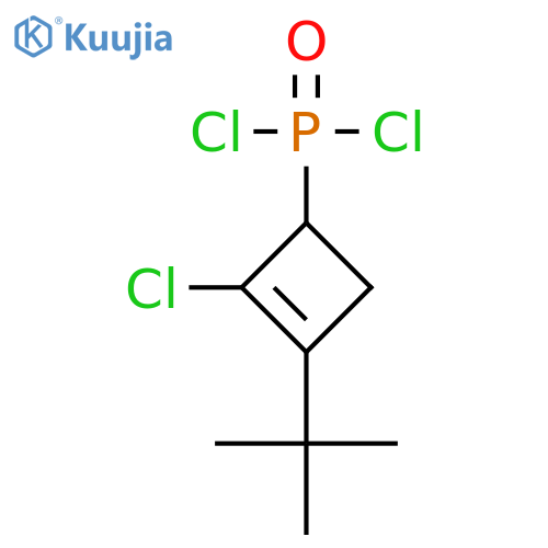 Phosphonic dichloride, [2-chloro-3-(1,1-dimethylethyl)-2-cyclobuten-1-yl]- structure