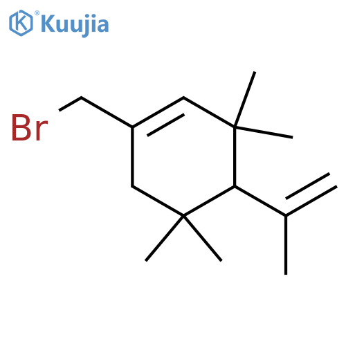 Cyclohexene, 1-(bromomethyl)-3,3,5,5-tetramethyl-4-(1-methylethenyl)- structure