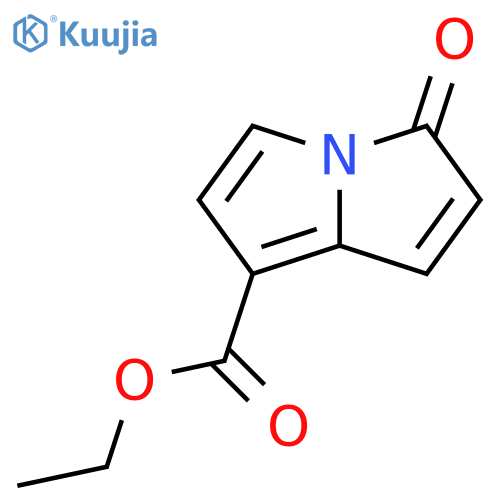 3-oxo-3H-Pyrrolizine-7-carboxylic acid ethyl ester structure