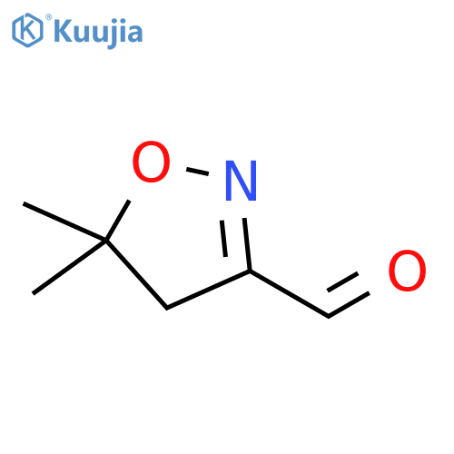 3-Isoxazolecarboxaldehyde, 4,5-dihydro-5,5-dimethyl- structure