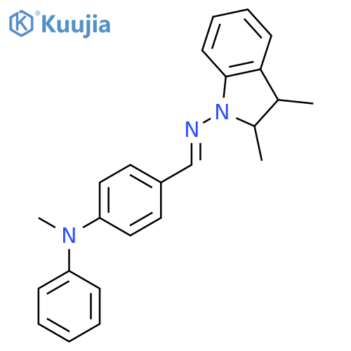 1H-Indol-1-amine, 2,3-dihydro-2,3-dimethyl-N-[[4-(methylphenylamino)phenyl]methylene]- structure