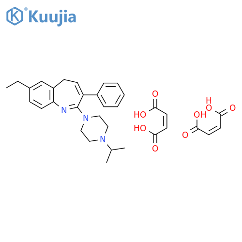 5H-1-Benzazepine, 7-ethyl-2-[4-(1-methylethyl)-1-piperazinyl]-3-phenyl-, (Z)-2-butenedioate (1:2) structure