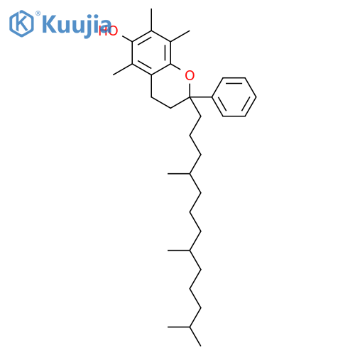 2H-1-Benzopyran-6-ol, 3,4-dihydro-5,7,8-trimethyl-2-phenyl-2-(4,8,12-trimethyltridecyl)- structure