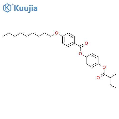 [4-(2-methylbutanoyloxy)phenyl] 4-nonoxybenzoate structure