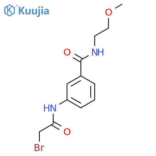3-[(2-Bromoacetyl)amino]-N-(2-methoxyethyl)-benzamide structure