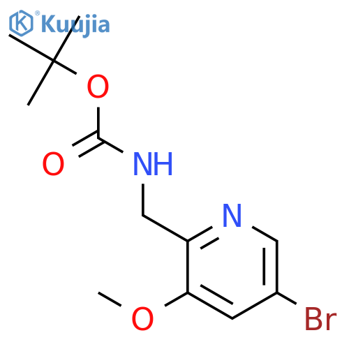 tert-Butyl (5-Bromo-3-methoxypyridin-2-yl)-methylcarbamate structure