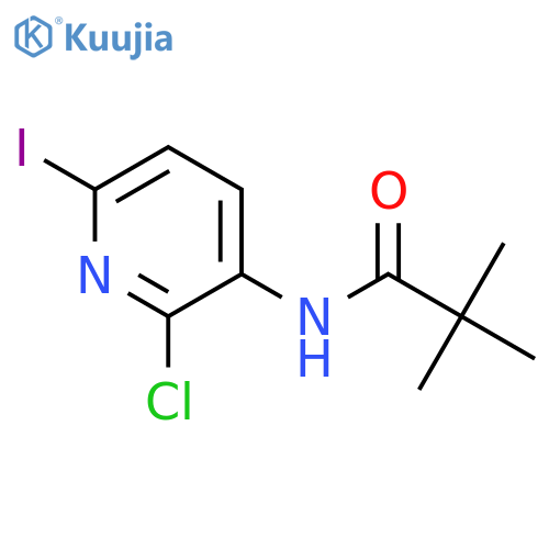 N-(2-Chloro-6-iodopyridin-3-yl)pivalamide structure
