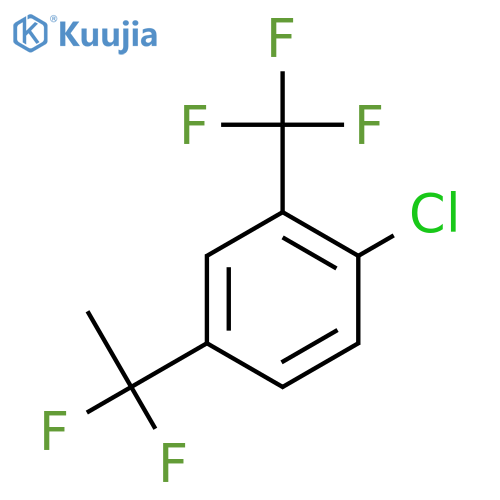 1-Chloro-4-(1,1-difluoroethyl)-2-(trifluoromethyl)benzene structure