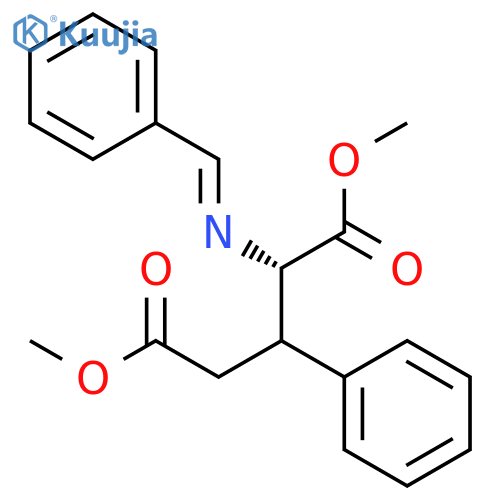 Glutamic acid, 3-phenyl-N-(phenylmethylene)-, dimethyl ester structure