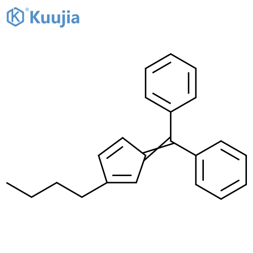 Benzene, 1,1'-[(3-butyl-2,4-cyclopentadien-1-ylidene)methylene]bis- structure
