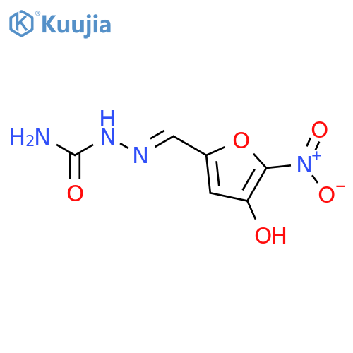 Hydrazinecarboxamide,2-[(4-hydroxy-5-nitro-2-furanyl)methylene]- structure