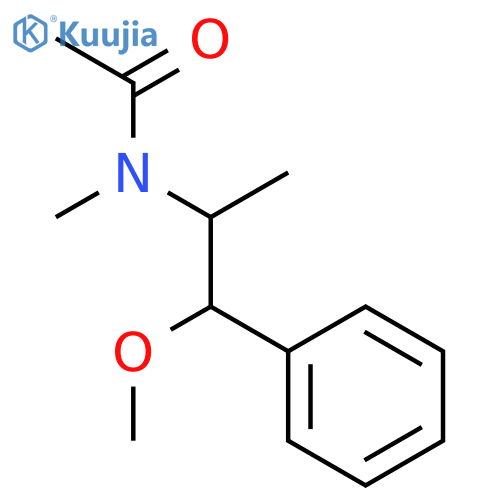 N-(1-methoxy-1-phenylpropan-2-yl)-N-methylacetamide structure