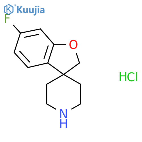 6-Fluoro-2H-spiro[1-benzofuran-3,4'-piperidine] hydrochloride structure