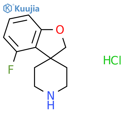 4-Fluoro-2H-spiro[1-benzofuran-3,4'-piperidine] hydrochloride structure