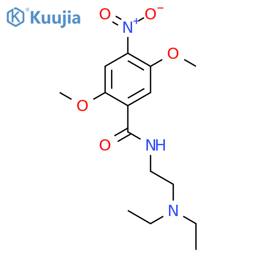 Benzamide, N-[2-(diethylamino)ethyl]-2,5-dimethoxy-4-nitro- structure