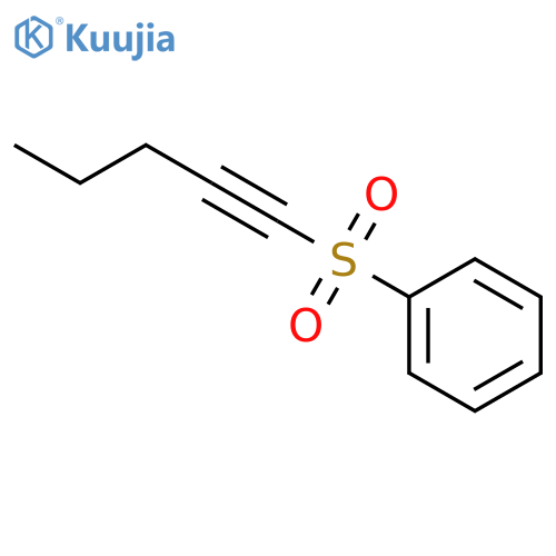 Benzene, (1-pentynylsulfonyl)- structure