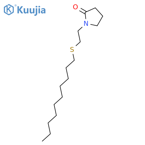 2-Pyrrolidinone,1-[2-(decylthio)ethyl]- structure