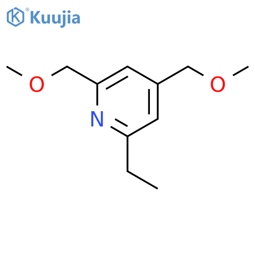 Pyridine, 2-ethyl-4,6-bis(methoxymethyl)- structure