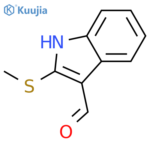 1H-Indole-3-carboxaldehyde,2-(methylthio)- structure