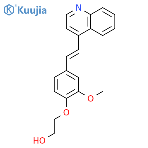 Ethanol, 2-[2-methoxy-4-[2-(4-quinolinyl)ethenyl]phenoxy]- structure