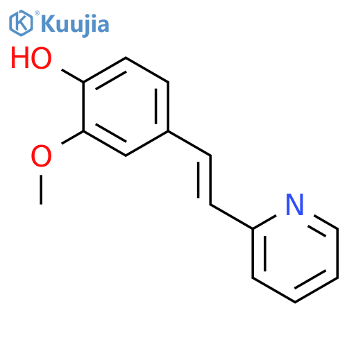 2-Methoxy-4-(E)-2-pyridin-2-ylvinylphenol structure