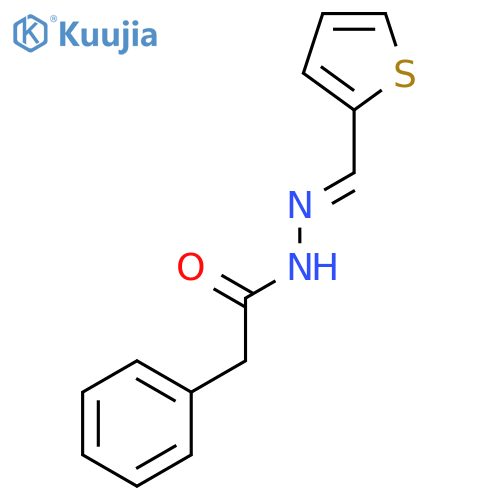 Benzeneacetic acid, (2-thienylmethylene)hydrazide structure