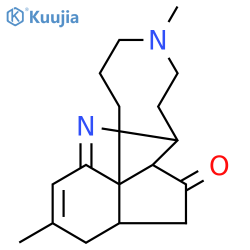 7,13-Nitrilo-13H-indeno[1,7a-e]azonin-8(9H)-one,1,2,3,4,5,6,7,7a,9a,10-decahydro-4,11-dimethyl-, (7R,7aS,9aR,13aR)-rel- (9CI) structure