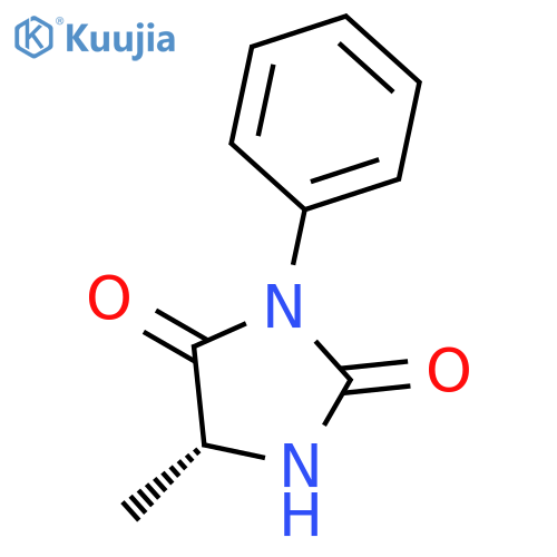 2,4-Imidazolidinedione, 5-methyl-3-phenyl-, (R)- structure