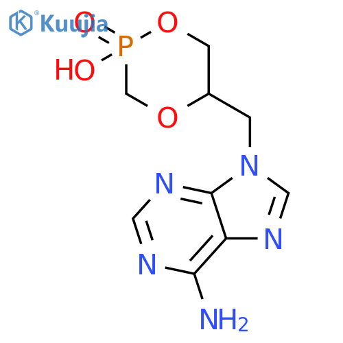 9H-Purin-6-amine,9-[[(5S)-2-hydroxy-2-oxido-1,4,2-dioxaphosphorinan-5-yl]methyl]- structure