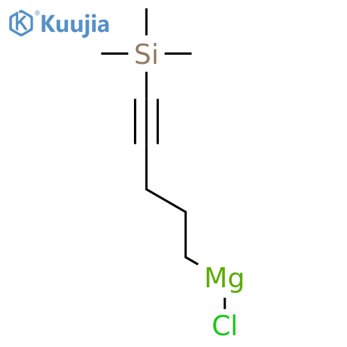 Magnesium, chloro[5-(trimethylsilyl)-4-pentynyl]- structure
