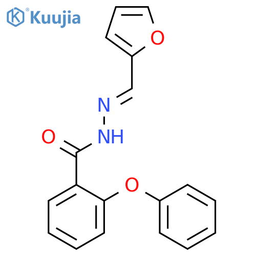 Benzoic acid, 2-phenoxy-, (2-furanylmethylene)hydrazide structure