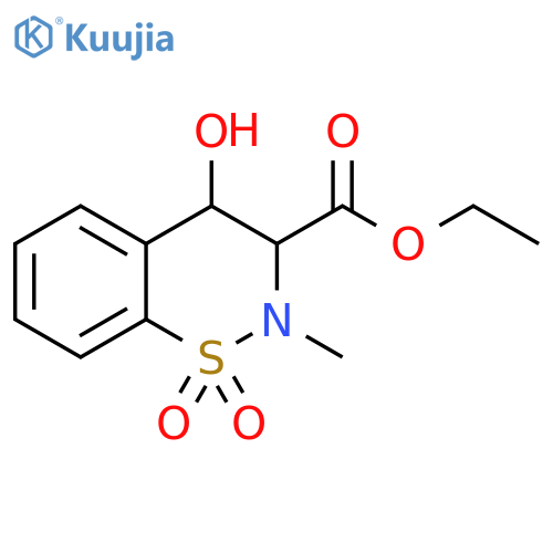 3,4-Dihydro-4-hydroxy-2-methyl-2H-1,1-dioxide-1,2-benzothiazine-3-carboxylic Acid Ethyl Ester structure