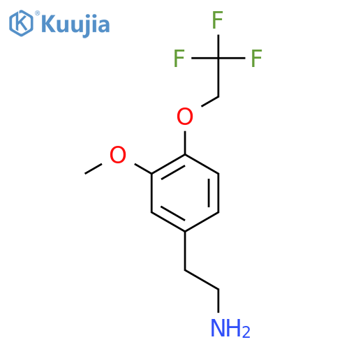 2-3-methoxy-4-(2,2,2-trifluoroethoxy)phenylethan-1-amine structure
