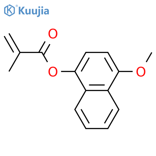 (4-methoxynaphthalen-1-yl) 2-methylprop-2-enoate structure