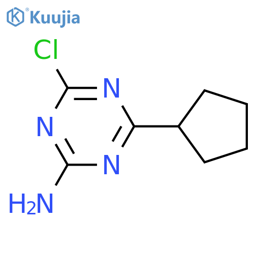 4-Chloro-6-cyclopentyl-1,3,5-triazin-2-amine structure