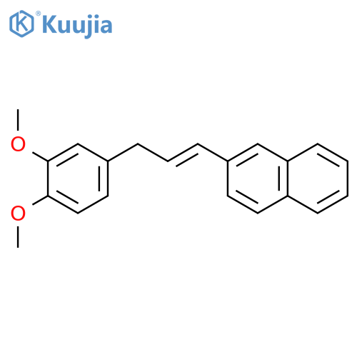 2-[3-(3,4-dimethoxyphenyl)prop-1-enyl]naphthalene structure
