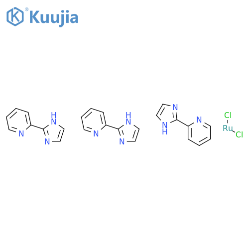 Ruthenium(2+), tris[2-(1H-imidazol-2-yl)pyridine]-, dichloride structure