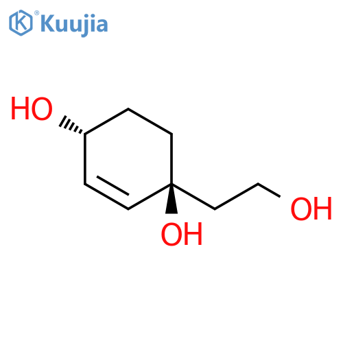 2-Cyclohexene-1,4-diol, 1-(2-hydroxyethyl)-, cis- (9CI) structure